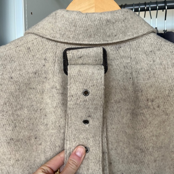 The Row Oatmeal Cashmere/Wool Long Coat - Picture 3 of 8